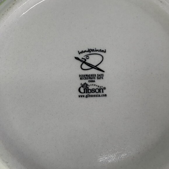 Gibson STYLISH LIVING RAINBOW STRIPES Multicolor Round Stoneware Serving Bowl - Picture 10 of 16